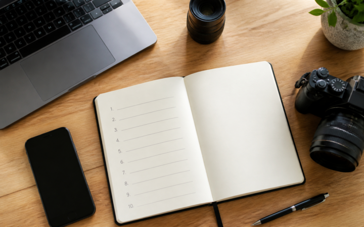 Planejamento de dez ideias de artigos de tecnologia